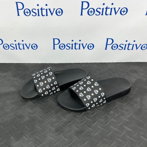 MCM Mens Black Visetos Rubber Slides US 8 EU 41 - Picture 2 of 10